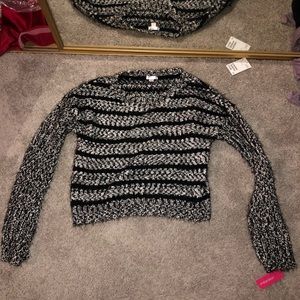 Soft Black and White Xhilirations Sweater